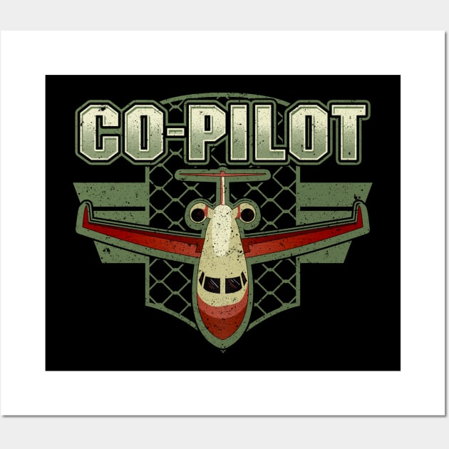 Aviation Airplane Flying Airline Co-Pilot Pilot Wall Art by theperfectpresents